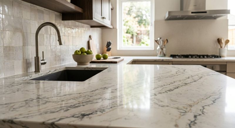 Quartz Slab Installation in Marin County, CA