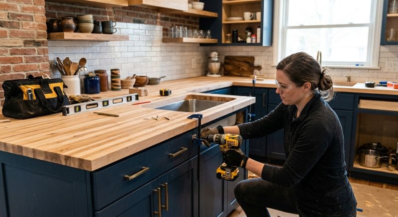 Butcher Block Installation in Marin County, CA