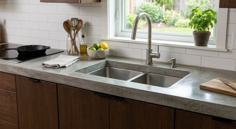 Cement Counter Installation in Napa, CA