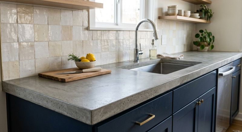 Cement Countertop Installation in Sonoma County, CA