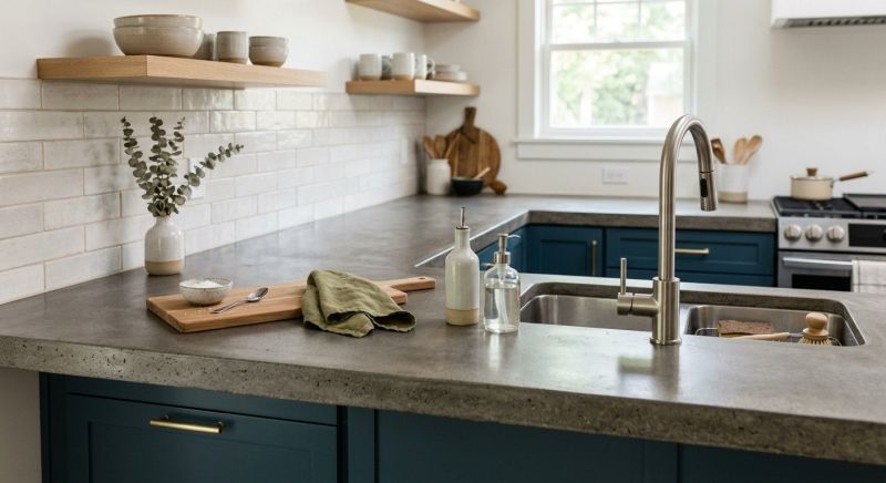 Cement Countertop Installation in Sonoma County, CA