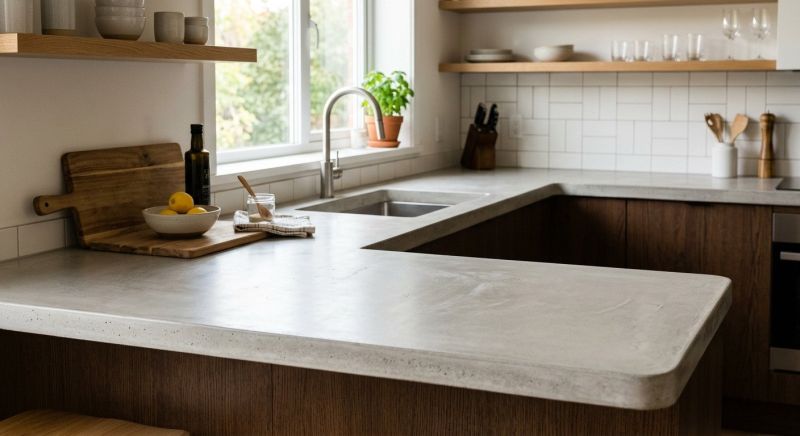 Concrete Counter Installation in Marin County, CA