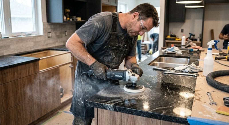 Countertop Buffing in Roseville, CA