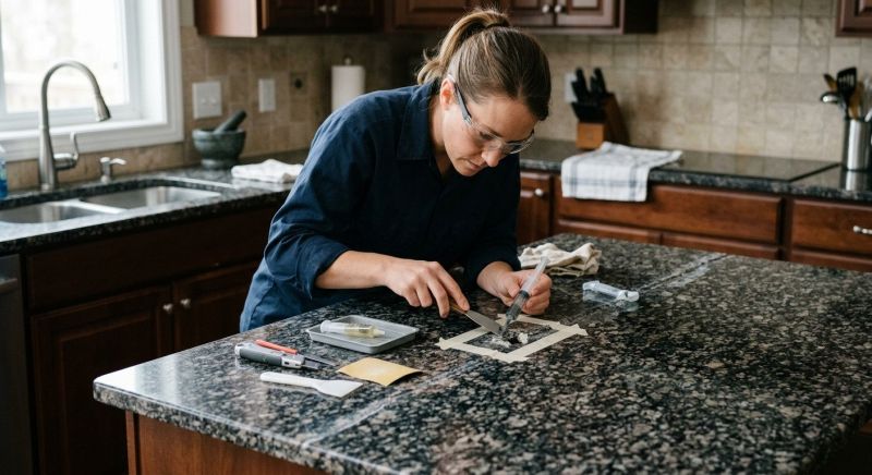 Cracked Granite Repair in Sacramento, CA