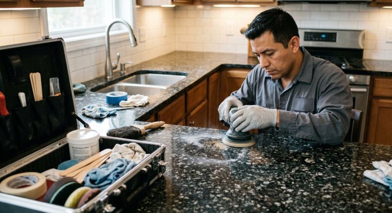 Cracked Granite Repair in Sacramento, CA