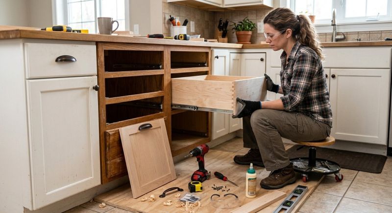 Kitchen Drawer Installation in Bloomington, IN