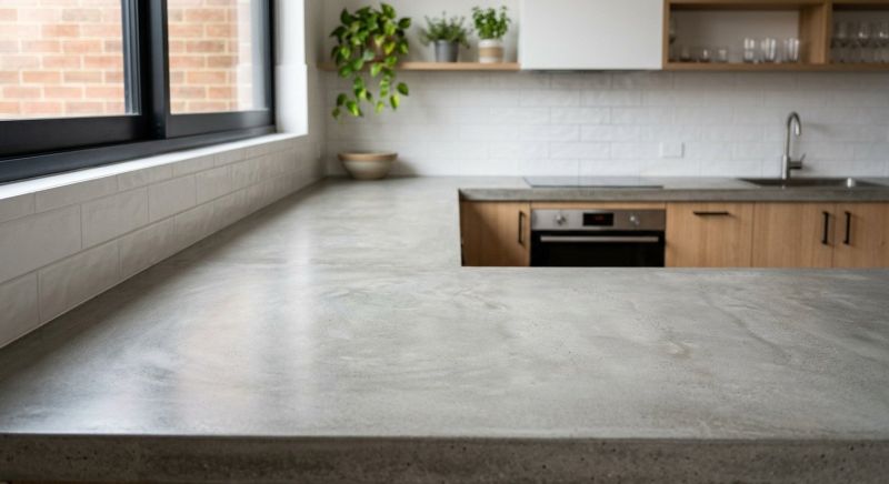 Poured Countertop Installation in Marin County, CA