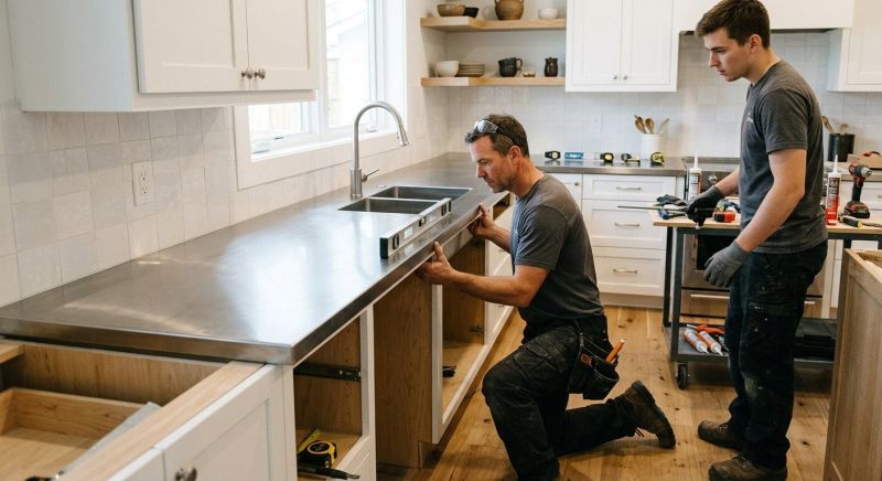 Stainless Counter Replacement in Sonoma County, CA