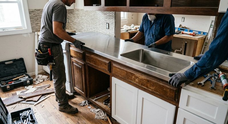 Stainless Counter Replacement in Marin County, CA