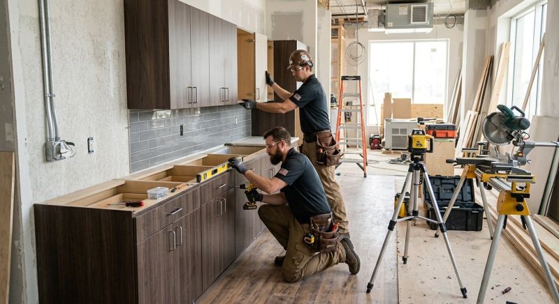Wood Cabinet Installation in Bloomington, IN