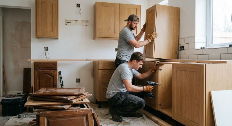 Wood Cabinet Installation in Bloomington, IN